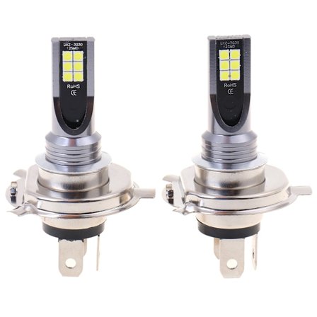 2X H4 200W 12000LM LED Bil Dimljus
