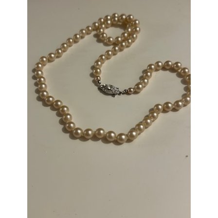 Jablonex Vintage C:a 42 cm. lång Chockersmed 8mm. glaspärlor