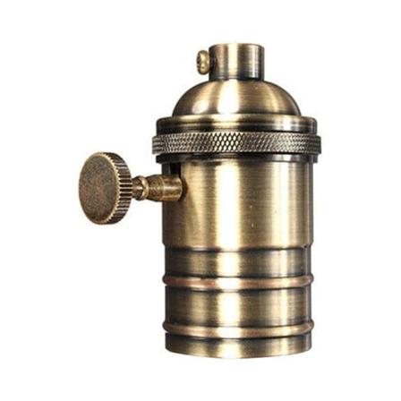 Retro Lampholder E26 / E27 Antikk Kobber Messing Lampholder