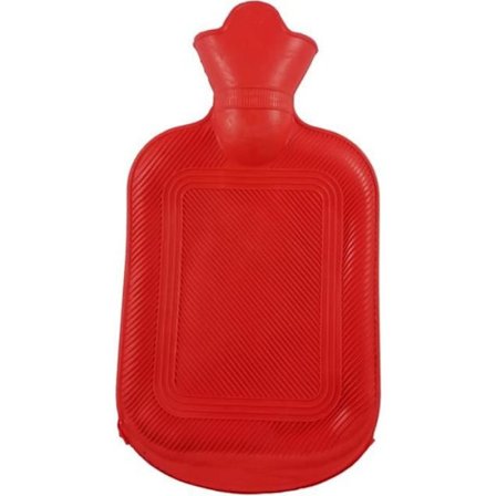 Gummi Varmtvandsflaske 1 Liter 26x15cm Vintervarme