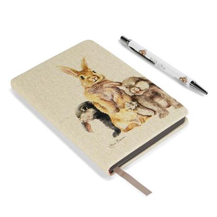 Jane Bannon Field And Fur Notebook Set One Size Brun/vit