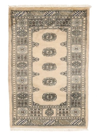 Hand Knotted Pakistan Bokhara 3Ply Rug 81X120 Wool Brown/Beige Small