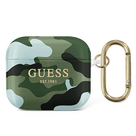 Guess GUA3UCAMA AirPods 3-deksel grønn/khaki Camo Collection