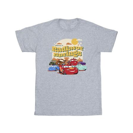 Disney Boys Cars Radiator Springs Group T-shirt 3-4 år Sport Sports Grey 3-4 Years