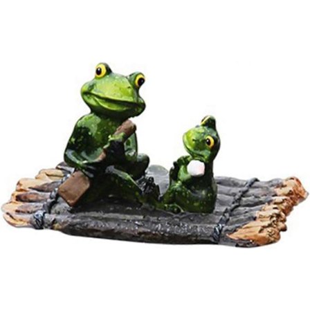 Flytende vann med frosk ornament figur statue håndverk for hjem hage dam dekorasjon, flytende dyre statue