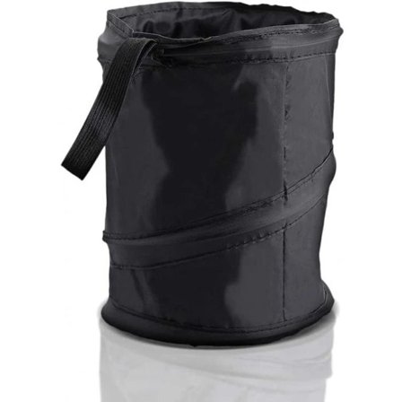 Foldbar og lækagesikker skraldespand til bil, sort