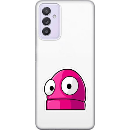 Kompatibel Mobilcover til Samsung Samsung Galaxy A82 5G Rosa tegneseriefigur med store øjne i legende og humoristisk stil
