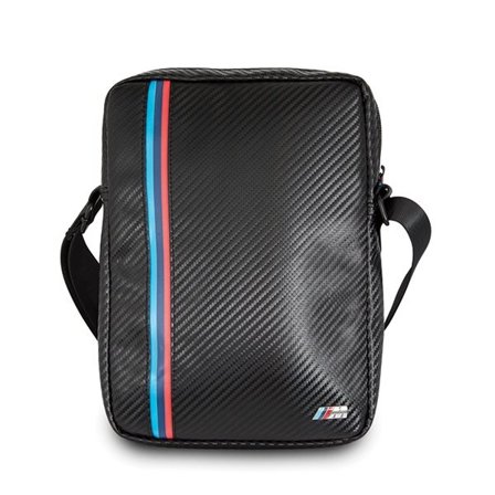 BMW Karbon / Tricolor Stripe 8" nettbrettveske - svart