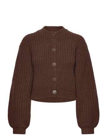 Dante6-Zinnia Chunky Wool Cardigan Brown Dante6