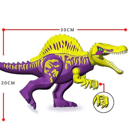 36 Style Big Jurassic Dinosaur World Spinosaurus Ankylosaurus Dino Building Block Moc Model Diy Bricks Educational Toys Gift