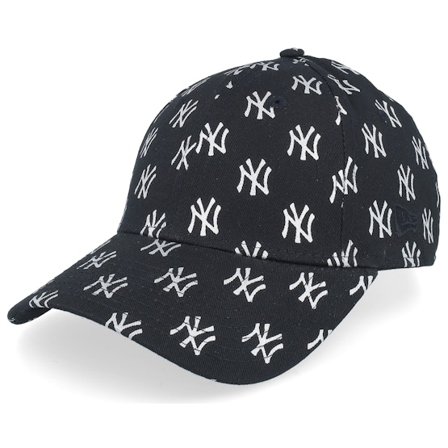 New Era - MLB Svart adjustable Caps - New York Yankees Womens Metallic Mono 9FORTY Black Adjustable @ Hatstore