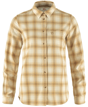 Fjällräven Övik Flannel Shirt W Chalk White-Dune Beige