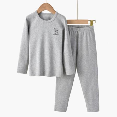Thermal Pyjamasset För Flickor Med Elastisk Midja Med Långärmade Nattkläder