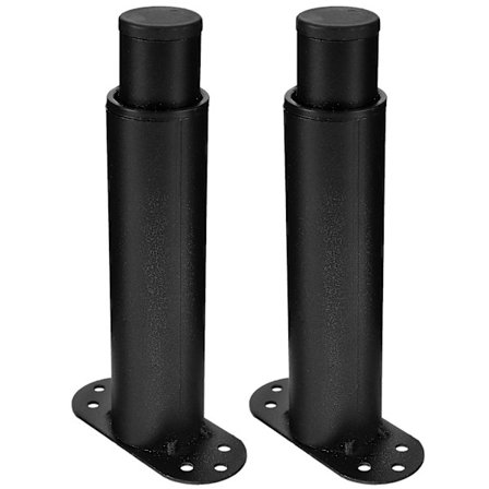 2 kappaletta sängyn runkopalkin keskituen jalat säädettävä korkeus puinen sängyn runkopalkin tukijalat (17,50X9,00X3,00CM, musta)