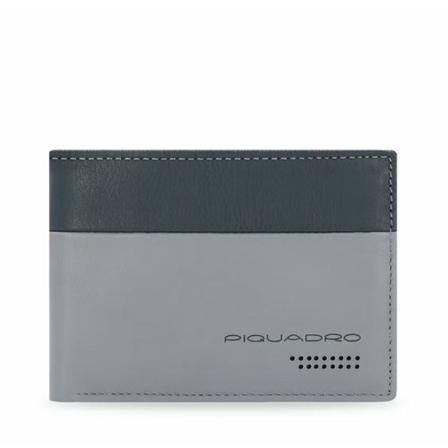 Piquadro, Wallet Pu 257Ub 00R Szary, Mężczyzna, Rozmiar: ONE Size