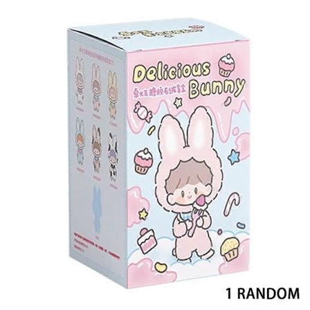 Finding Unicorn zZoton Delicious Bunny Series Blind Box - Vinyl Plush Dolls Tilfeldig Blind Box