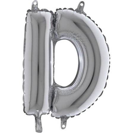 Bokstavsballonger i Silver A-Ö