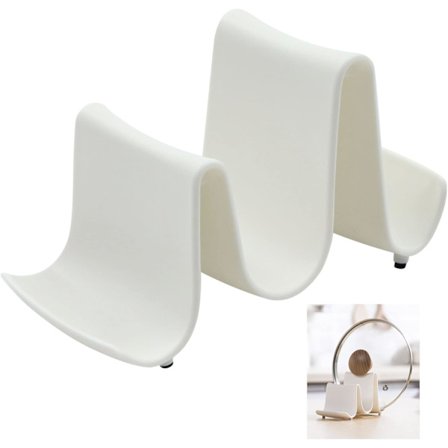 Kjøkkenbølge dørlokk kreativ fargerik hylle skje avløp multifunksjonell skjærebrett(Stilig hvit)