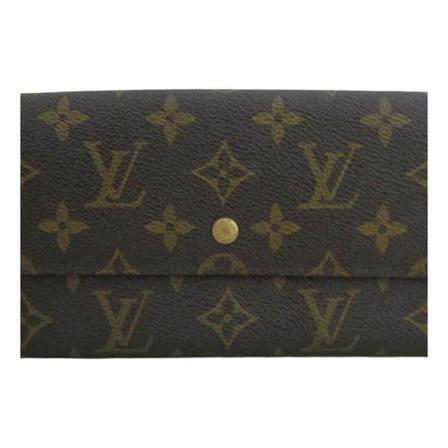 Louis Vuitton Vintage, pre-owned Wallet Portefeuille Sarah Bruin, Dames, Maat:ONE Size,Canvas
