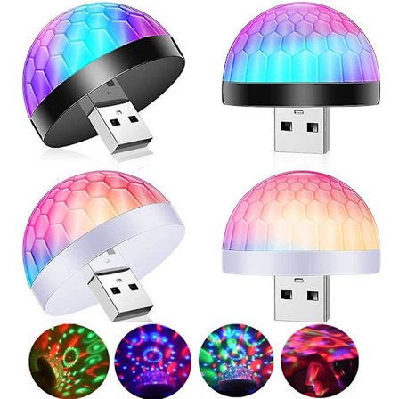 4st USB Mini Disco Ball Lights Dj Ball Party Flash