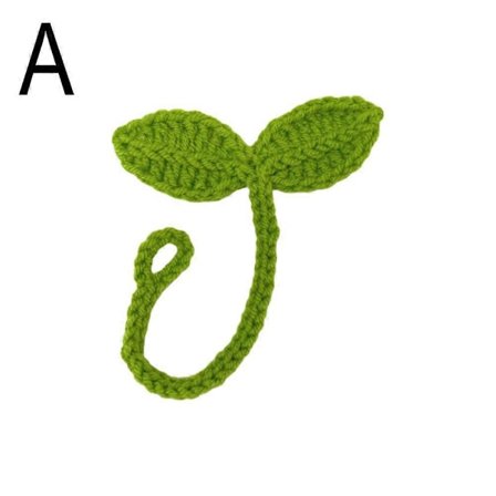 Kreativ Strikket Heklet Bladspire Datakabelstropp Håndlaget Håndverksgave