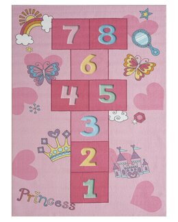 *Ny*Matta med barnmotiv Jump Roosa