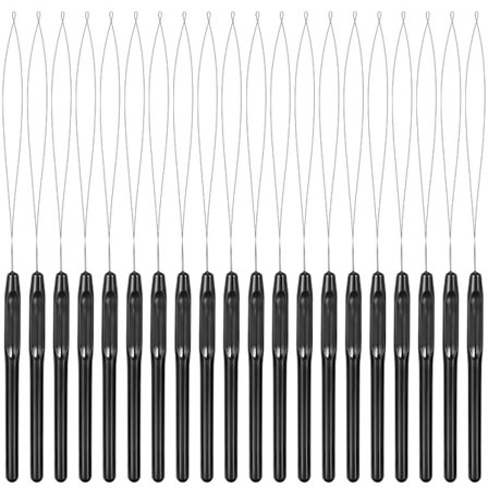 20st Hårförlängningsögla Nålögla Verktyg Gängare Dra