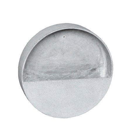 Urtepotte væg 25x25x8cm grå sintret sten
