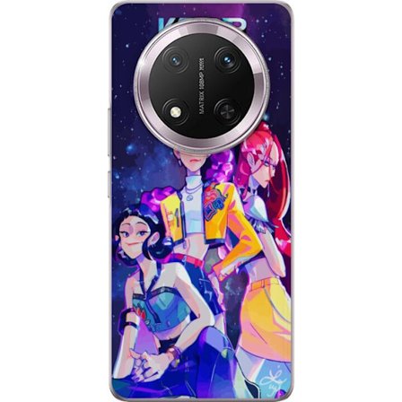 Kompatibelt Mobildeksel til Honor Honor Magic7 Lite Kpop Demon Hunters Trio Jenter Kosmisk Rom Idol Kraftenergi Glød