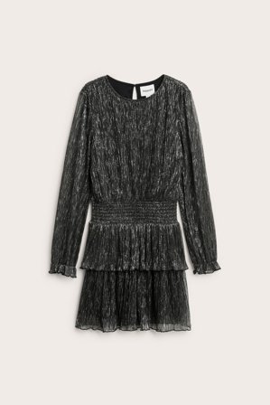 Kappahl | Hopeanhohtoinen mekko | Musta