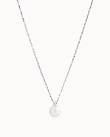 Poppy pärlhalsband i 18K vitguld