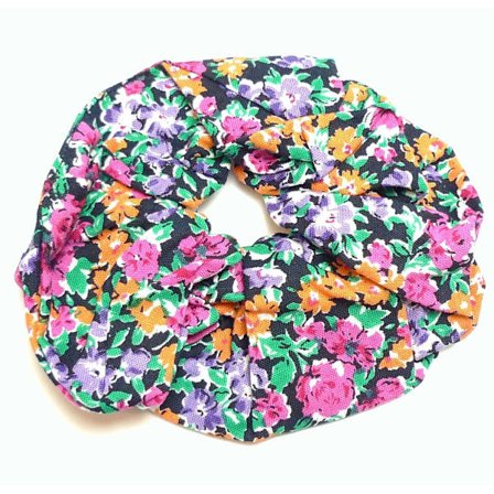 Blommig Stor Scrunchie