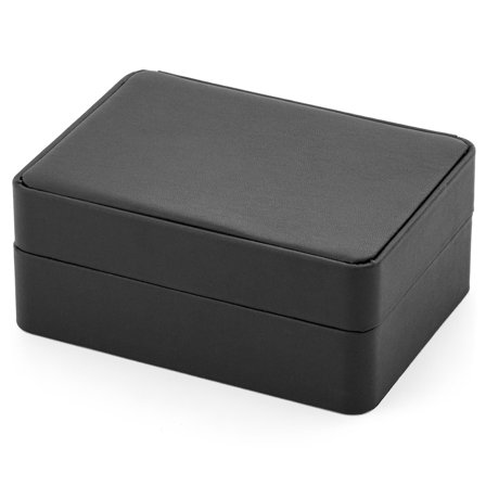 Stattliche Matte Kunstleder Manschettenknöpfe Box für Männer - Manschettenknöpfe Boxen
