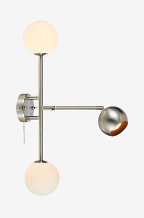 Markslöjd - Vegglampe BESIDE 3L - Sølv - Vegglamper - Fra Homeroom