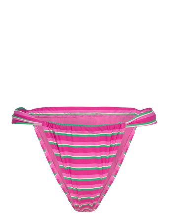 Mango | Stripe-Print Bikini Bottoms | L