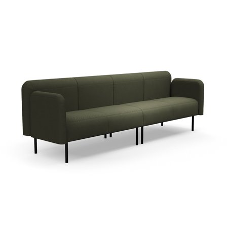 Sofa VARIETY, 4-Sitzer, Stoff Blues CSII, olive