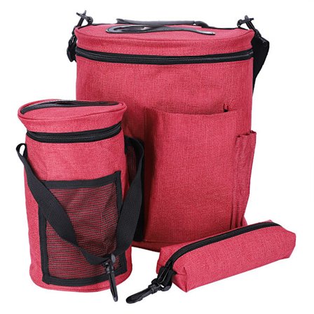 Oxford-kankaasta valmistettu langan virkkauslanka säilytyslaukku