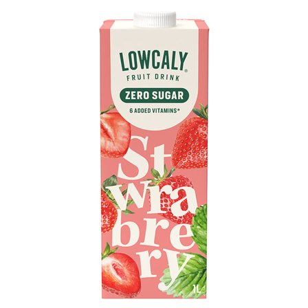 Lowcaly Fruit Drink, 1000 ml, Strawberry