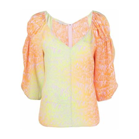 Stella McCartney, Blouse Oranje, Dames, Maat:S,print