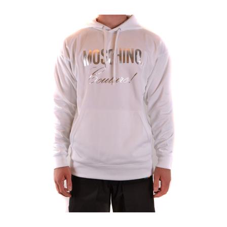 Moschino - Hood Tröjor - Vit - Herr - Storlek: M, Herr, Storlek: M