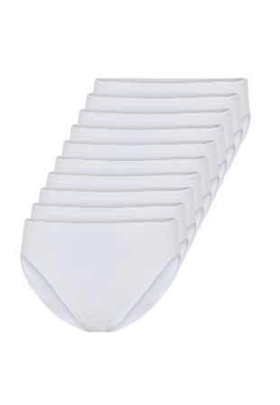 Decoy Ekologisk Bomull, Tai Trosar, 10-pack, Svart Badkläder Dam Vit XL