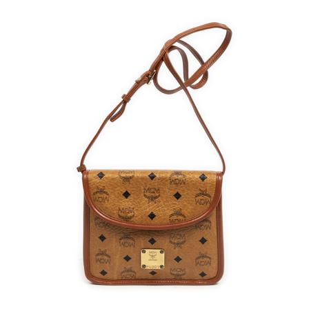 MCM Pre-owned, Pre-owned Shoulder Bags Bruin, Dames, Maat:ONE Size,Canvas