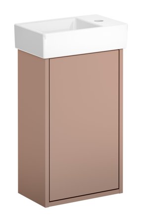 Gustavsberg Artic Small GB71ACVC34T001L Kommodpaket peach/vit, 36 cm, vänster Peach/vit, Badrum