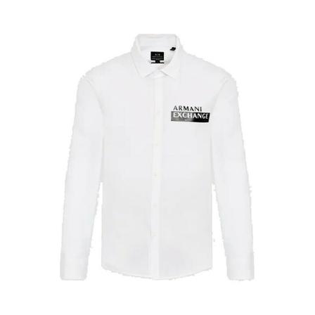 Armani Exchange, Shirts Wit, Heren, Maat:L