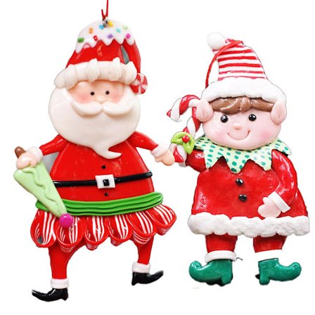 Joulukuusen koriste, joulupukki-nukke, joulukuusen koristelu, lahjaideoita