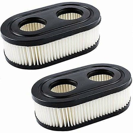 2 ST Motorluftfilter för 593260 4247 5432 5432k 09p702 Briggs and Stratton Luftfilterelement för Gräsklippare (FMY)