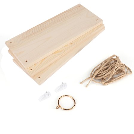 Tre-lags Hylle i Tre, Hengehylle i Tre, Blomsterpotteholder for Hjemmet