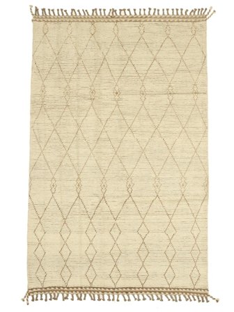 Håndknyttet Berber Style Tæppe 167X261 Gul/Orange