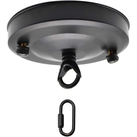 Loftlampe Roset - Loft Roset Med Tilbehør, 1 Ledningshul Loftbaldakin, Loftplade Krog Til Ophængning Af Loftlamper