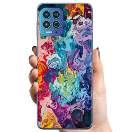 Kompatibelt Mobildeksel til Motorola Moto G100 Ville Farger